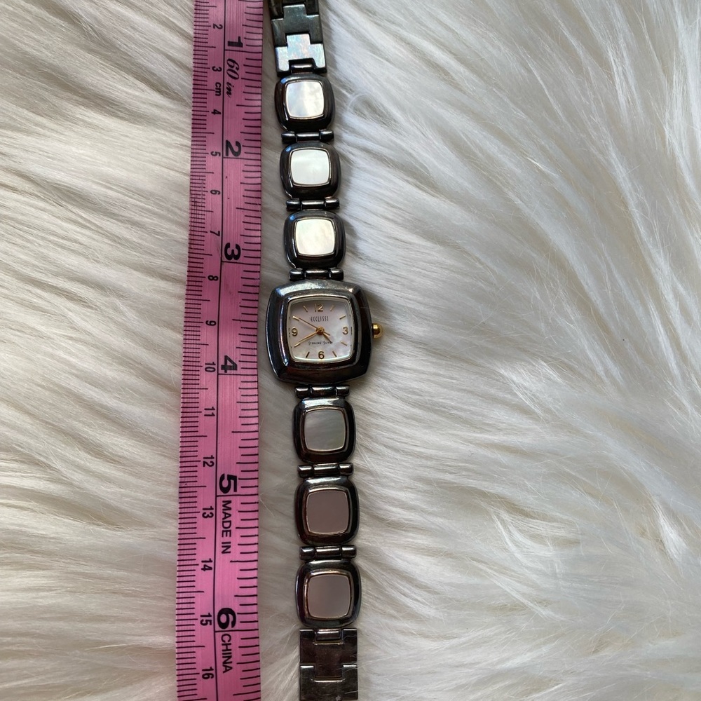 Sterling Silver Watch Mother of Pearl Watch - Picture 3 of 8